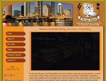Tablet Screenshot of floridabakerytampa.com